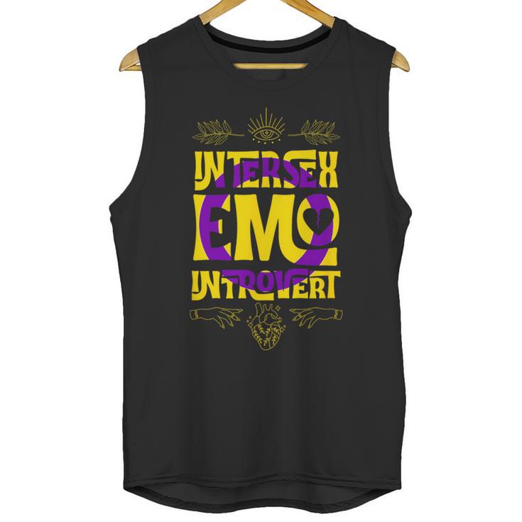 Intersex Emo Introvert Pride Trendy Mystic Teen Goth Style Unisex Tank Top