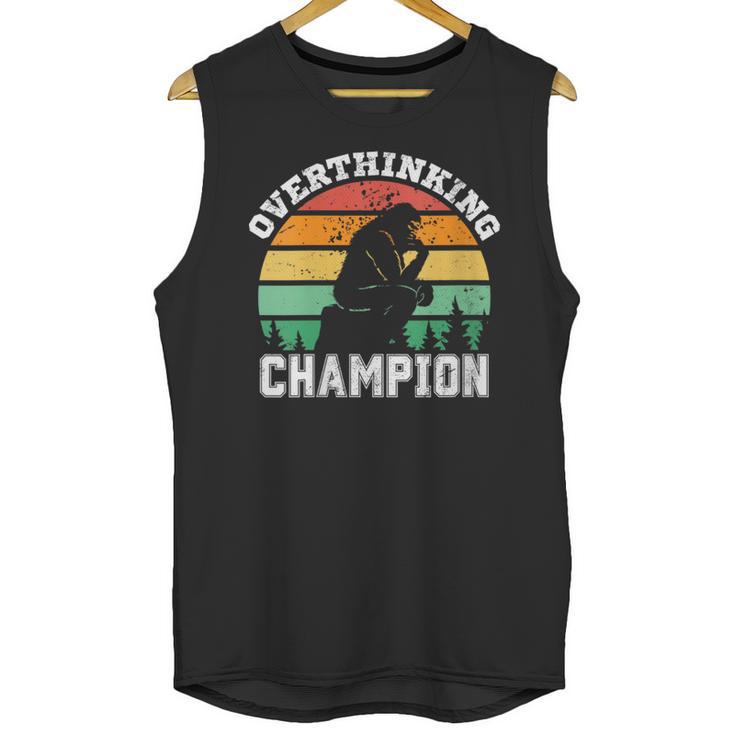 INTJ Introverts Shy Introvert Overthinking Champion Unisex Tank Top