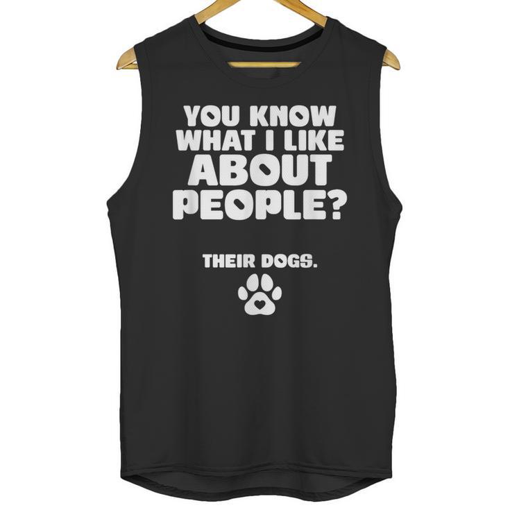 Introvert Animal Dog Owner Unisex Tank Top