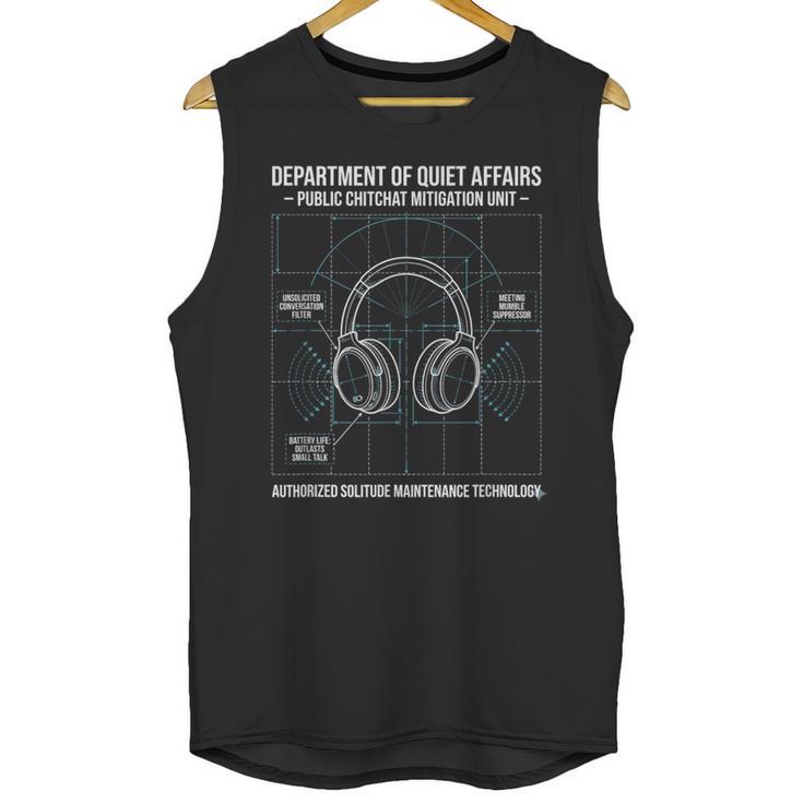 Introvert Anti Social Public Chitchat Mitigation Unisex Tank Top