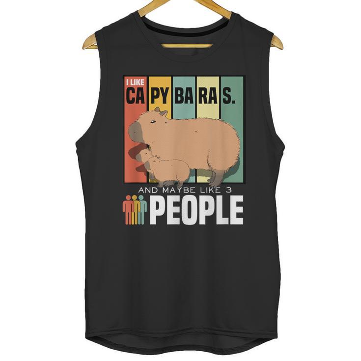 Introvert Capybara Rodent Animal Lover Antisocial Retro Unisex Tank Top Introvert Capybara Rodent Animal Lover Antisocial Retro Unisex Tank Top