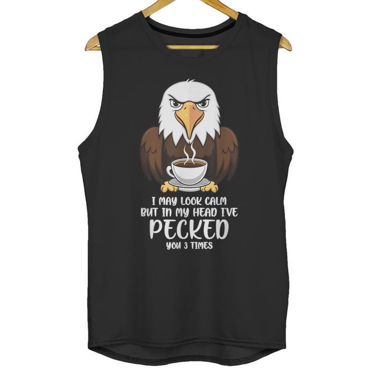 Introvert Eagle And Coffee Lovers Unisex Tank Top