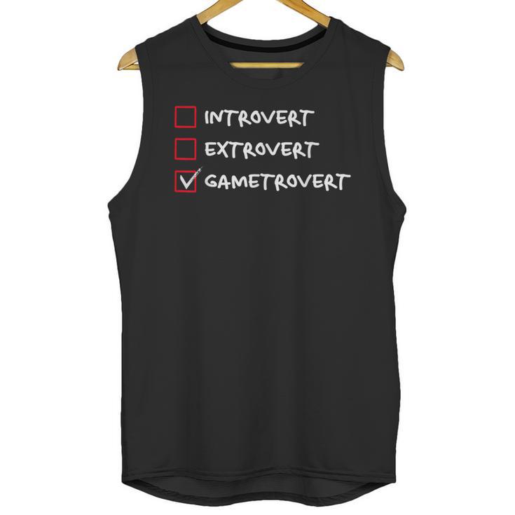 Introvert Gamer Gametrovert Video Game Lover 2025 Unisex Tank Top