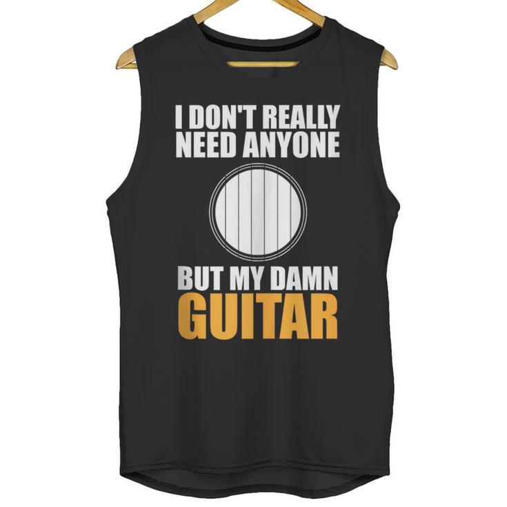 Introvert Guitarist Only Need Guitar Enjoy Acoustic Music Unisex Tank Top