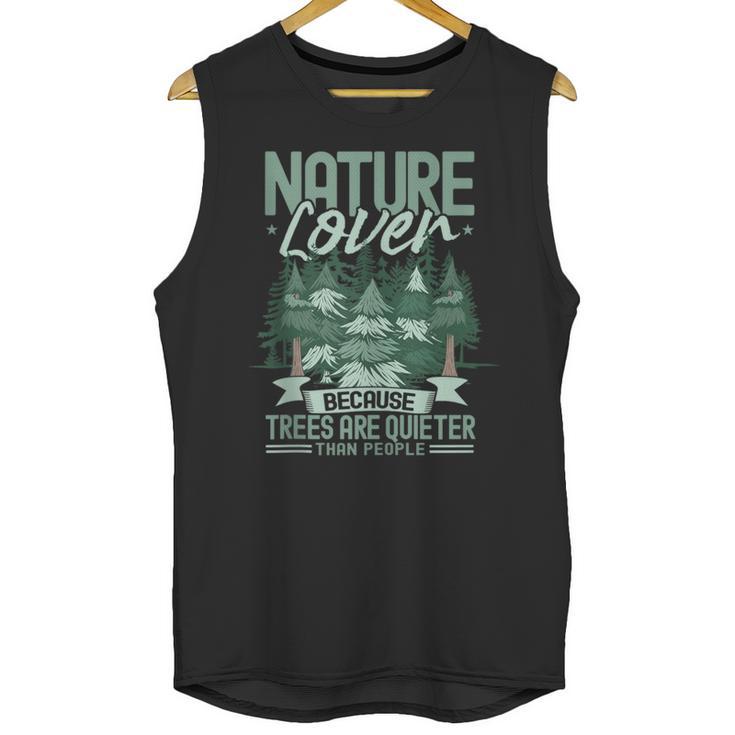 Introvert Nature Lover Introverted Forest Lover & Tree Unisex Tank Top