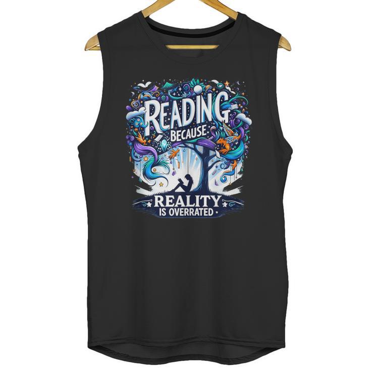 Introvert Reader Bibliofile Bookworm Loves Books Unisex Tank Top