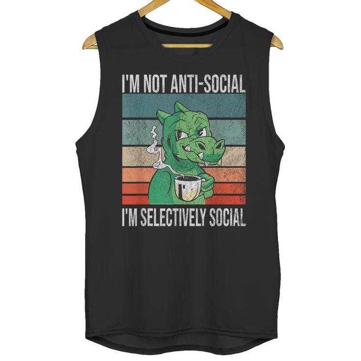 Introvert Selectively Social Anti-Social Shy Unisex Tank Top