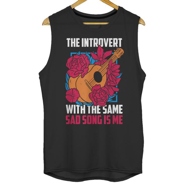 Introvert Singers Singing Sad Song Classical Music Lovers Unisex Tank Top