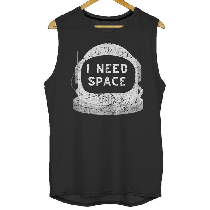 Introvert Space Helmet I Need Space Men Women Unisex Tank Top