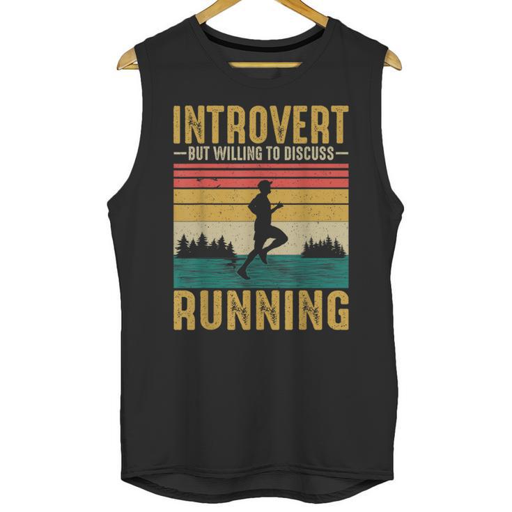 Introvert But Willing To Discuss Running Unisex Tank Top