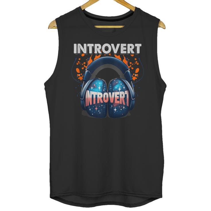 Introvert's Best Friend Noise-Canceling Headphones Unisex Tank Top
