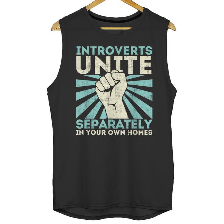 Introverts Unite Separately Introverted Antisocial Unisex Tank Top