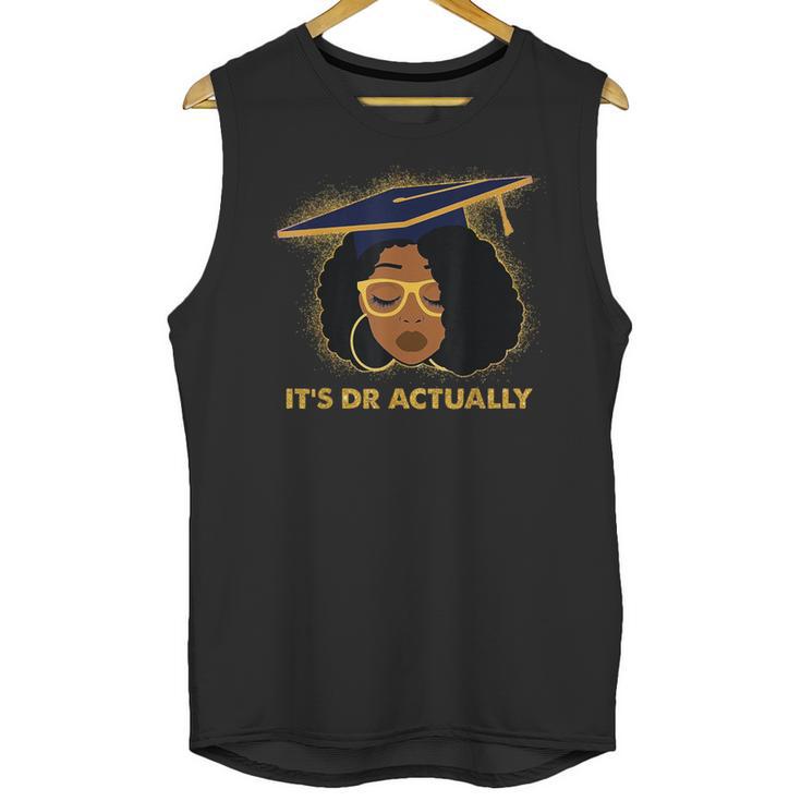 Its Doctor Actually Graduation Healthcare Afro Women Unisex Tank Top