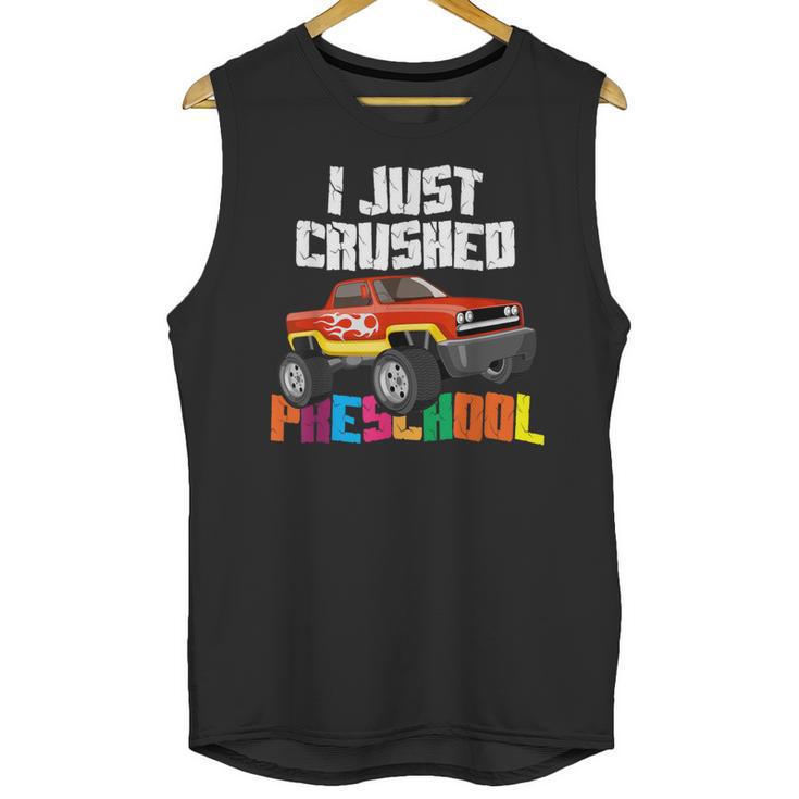 I Just Crushed Preschool Monster Truck Graduation Unisex Tank Top
