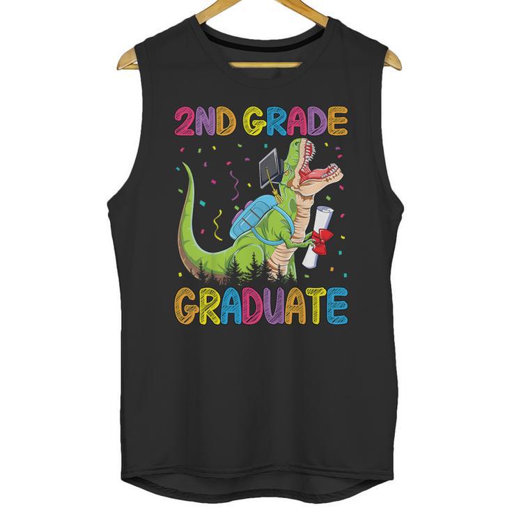 Kids 2nd Grade Graduate Dinosaur Trex 2nd Grade Graduation Unisex Tank Top