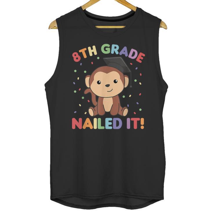 Kids 8th Grade Nailed It Monkey Graduation Unisex Tank Top