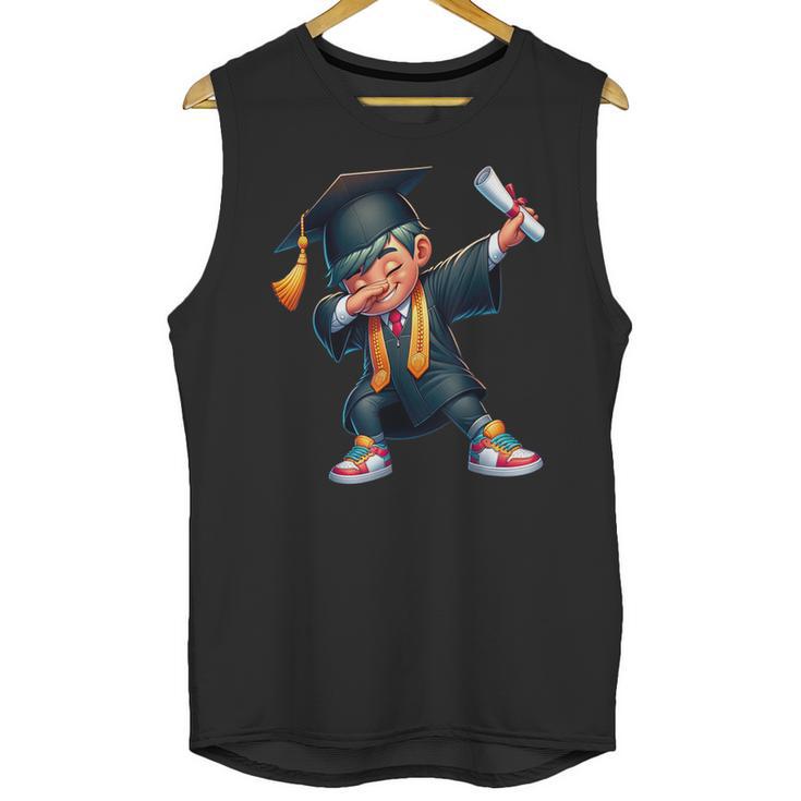 Kids Boys Grad Dabbing Graduation Class Of 2025 Unisex Tank Top