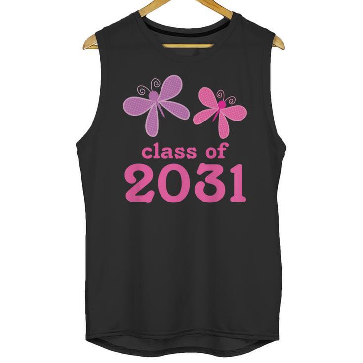 Kids Class Of 2031 Kindergarten Girls Graduation T-Shirt Unisex Tank Top