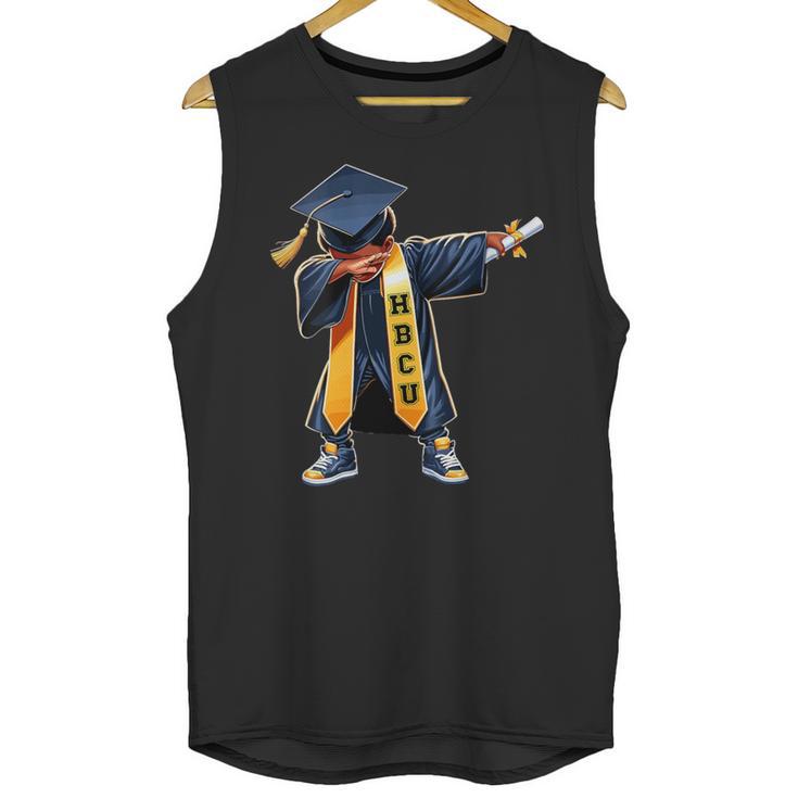 Kids HBCU Boys Grad Dabbing Graduation Unisex Tank Top