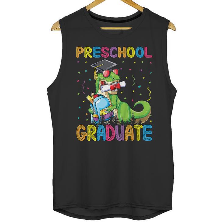Kids Preschool Graduate T-Rex Dinosaur Preschool Graduation Unisex Tank Top