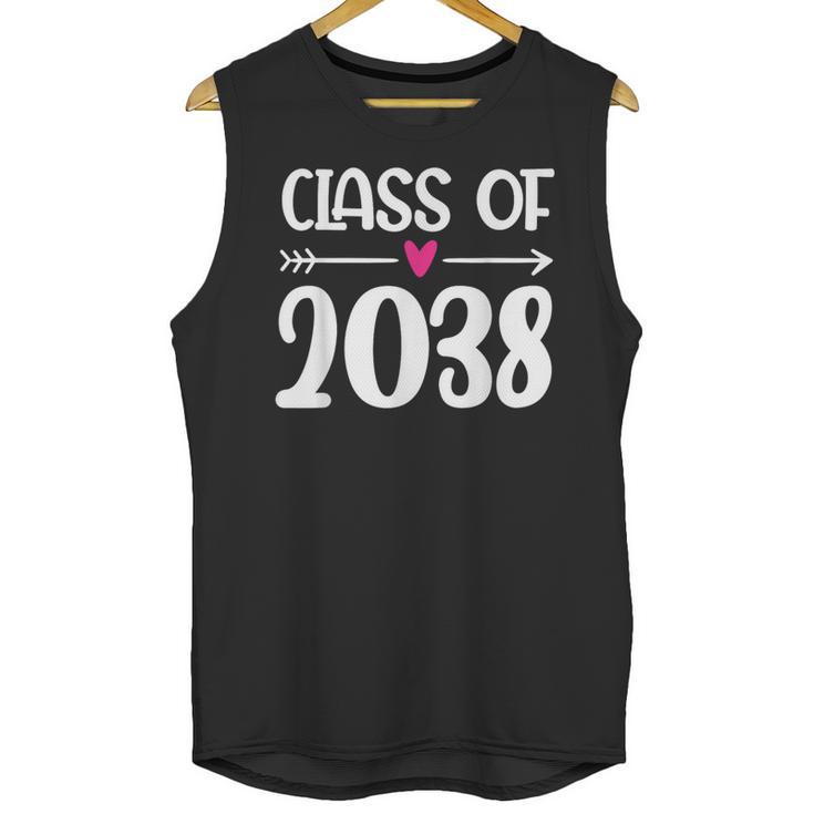 Kindergarten Class Of 2038 First Day School Graduation Girls Unisex Tank Top