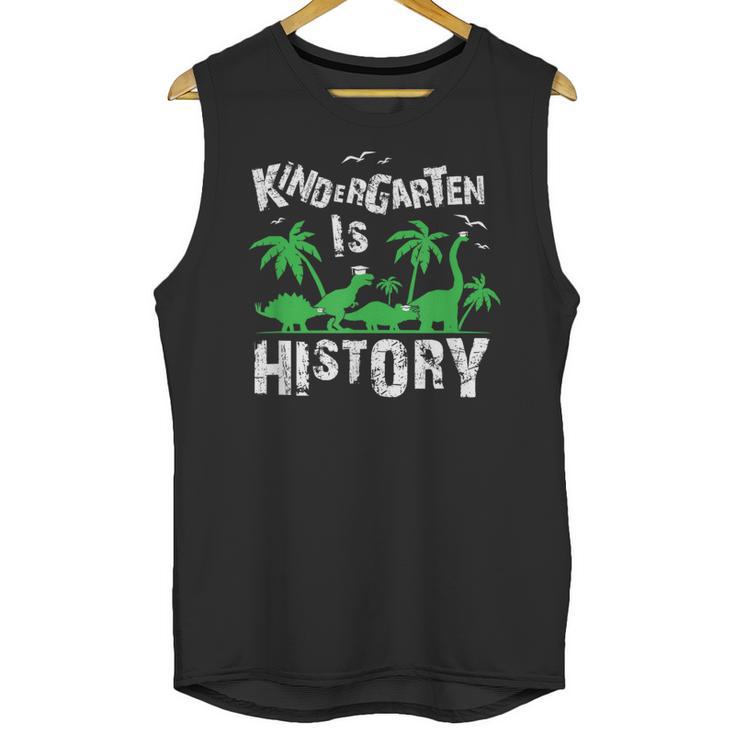 Kindergarten Is History Dinosaur Graduation Unisex Tank Top