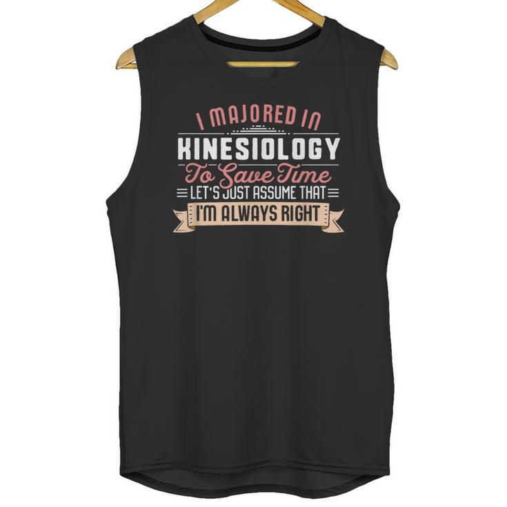 Kinesiology Major Student Shirt Graduation Unisex Tank Top