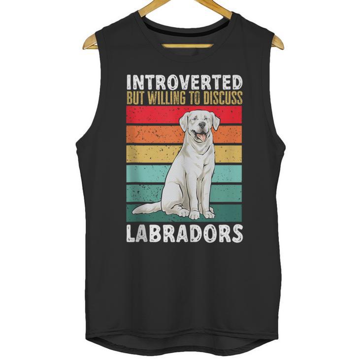 Labrador Retriever Introvert White Lab Unisex Tank Top
