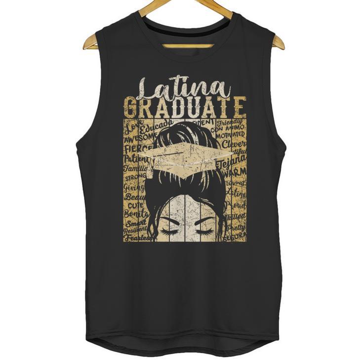 Latina Graduate Educated Powerful Class Of 2024 Graduation Unisex Tank Top