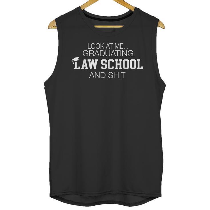 Law School Graduation Him Your Lawyer Grade Degree Unisex Tank Top