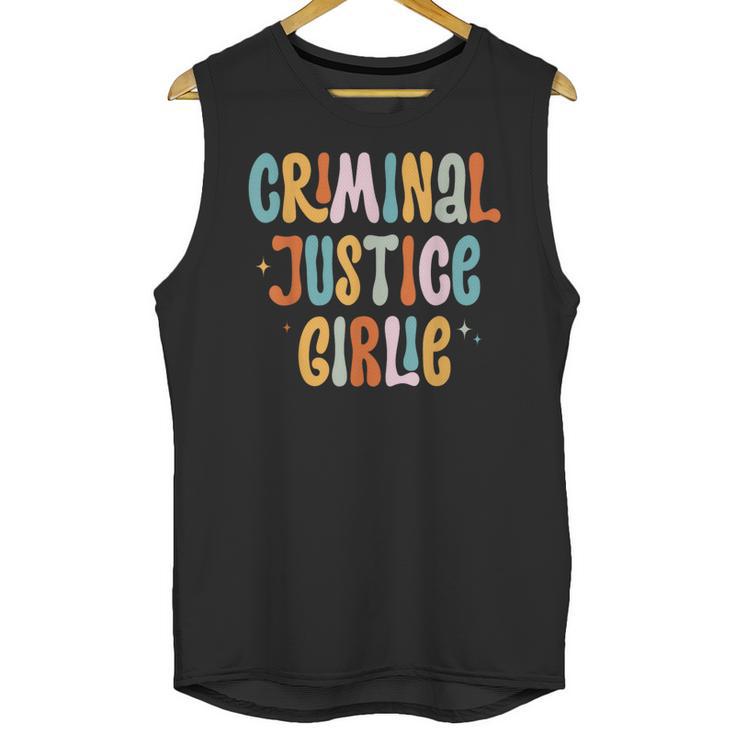 Lawyer True Crime Lover Addict Graduation Apparel Criminal Justice Girlie Major Degree Future Detective Unisex Tank Top