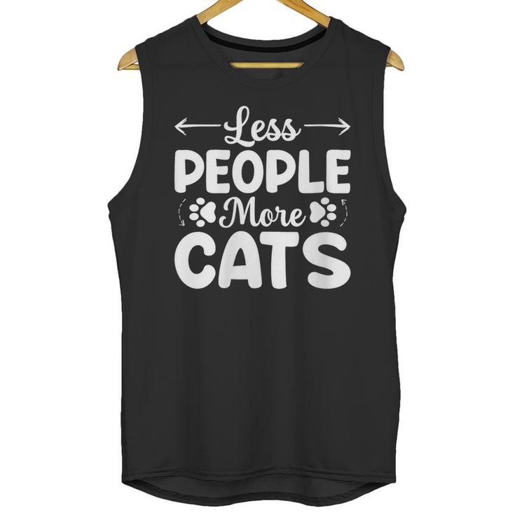 Less People More Cats Introvert's Dream Tee Unisex Tank Top