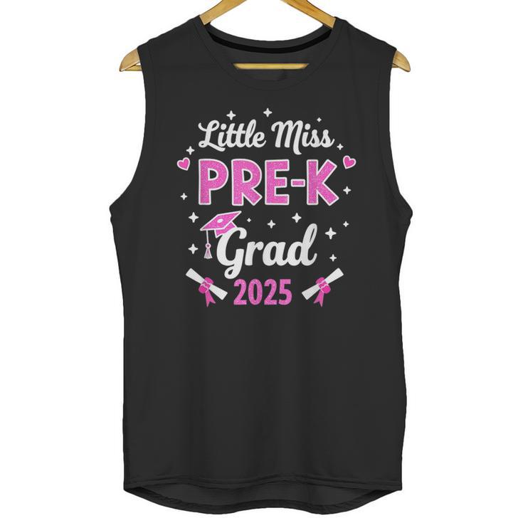 Little Miss Pre-K Grad 2025 Coquette Preschool Graduation Unisex Tank Top