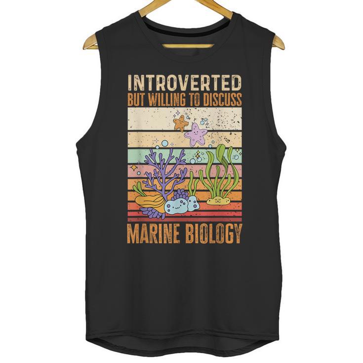Marine Biology Ocean Introvert Marine Biologist Unisex Tank Top
