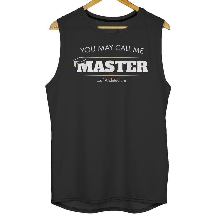 Master Of Architecture Shirt Graduation 2020 Unisex Tank Top