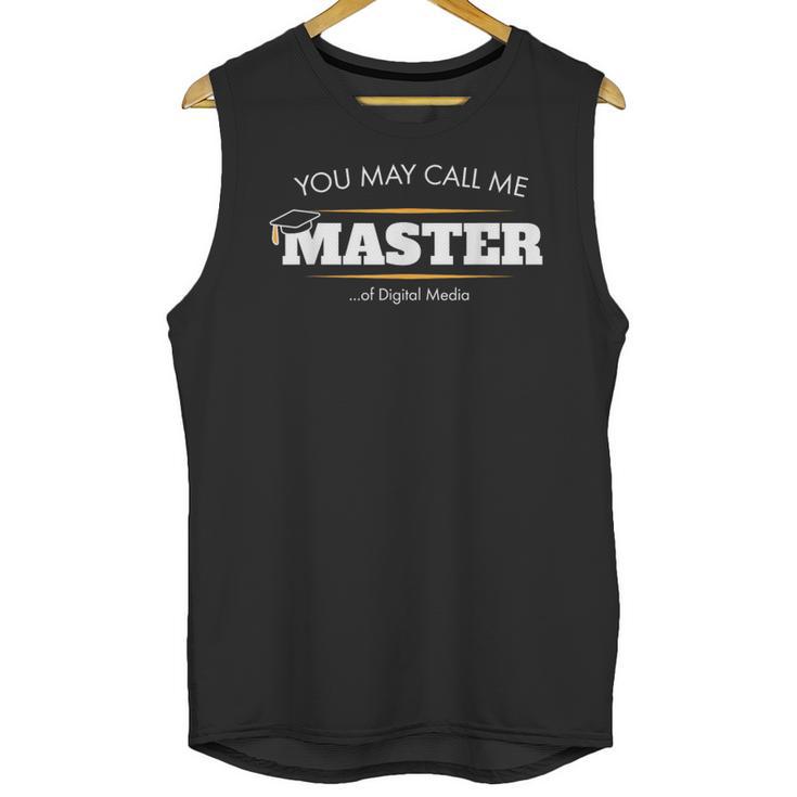 Master Of Digital Media Shirt Graduation 2020 Unisex Tank Top