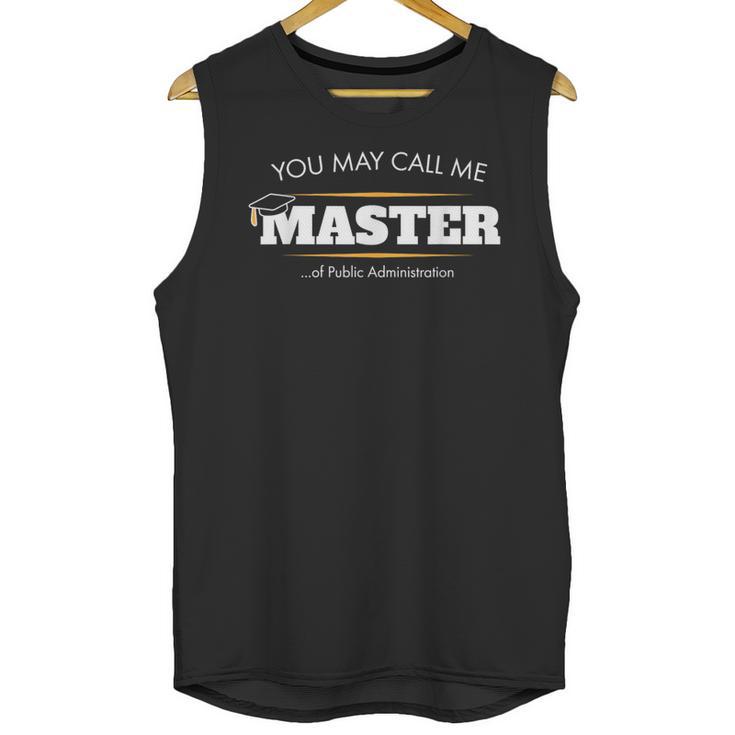 Master Of Public Administration Shirt Graduation Unisex Tank Top