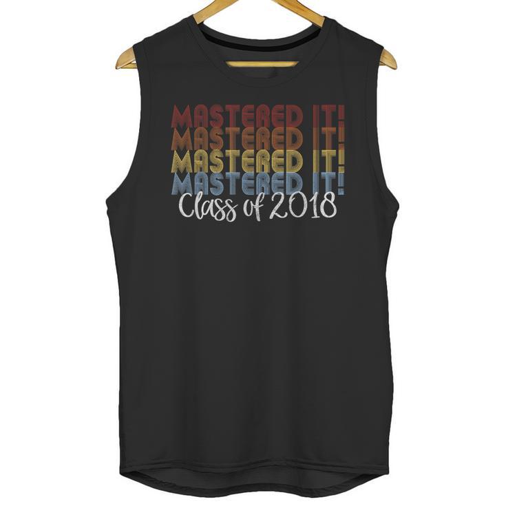 Mastered It Masters Degree Graduation Shirt For Him Her Unisex Tank Top