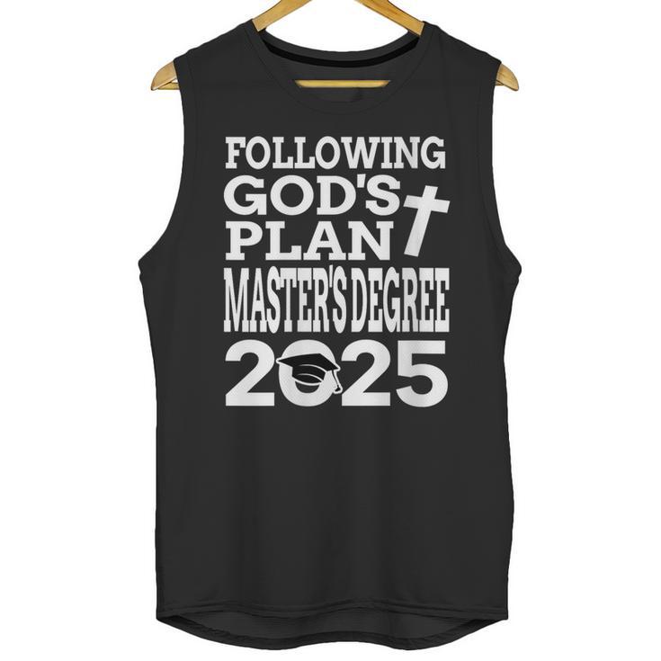 Masters Degree Graduation 2025 Christian MSW MPH MBA Unisex Tank Top