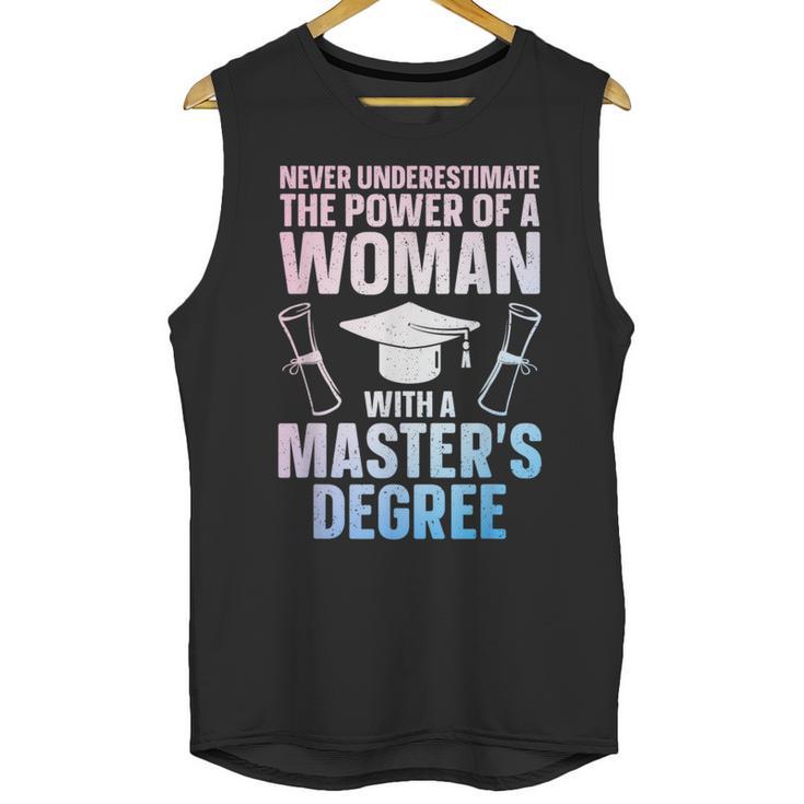 Masters Degree Graduation Art For Women Girls Masters Degree Unisex Tank Top