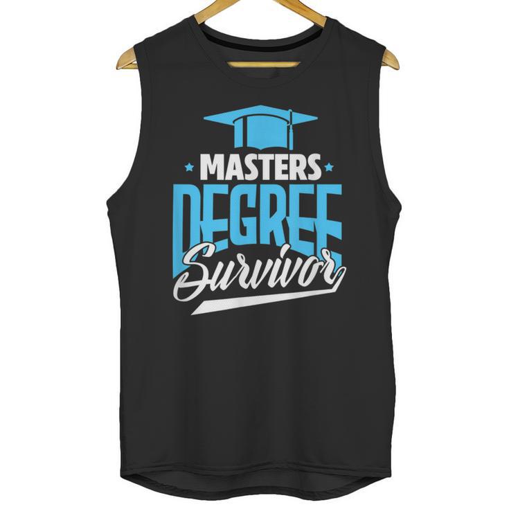 Master's Degree Graduation Masters Degree Survivor Unisex Tank Top