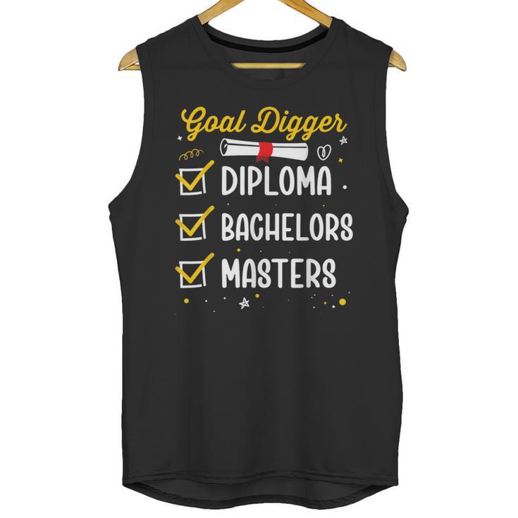 Masters Graduation Goal Digger Mastered It Unisex Tank Top