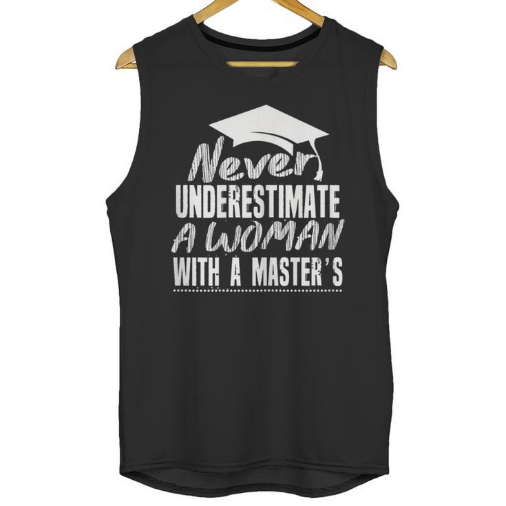 Master's Graduation Shirt For Women With Masters Degree Unisex Tank Top