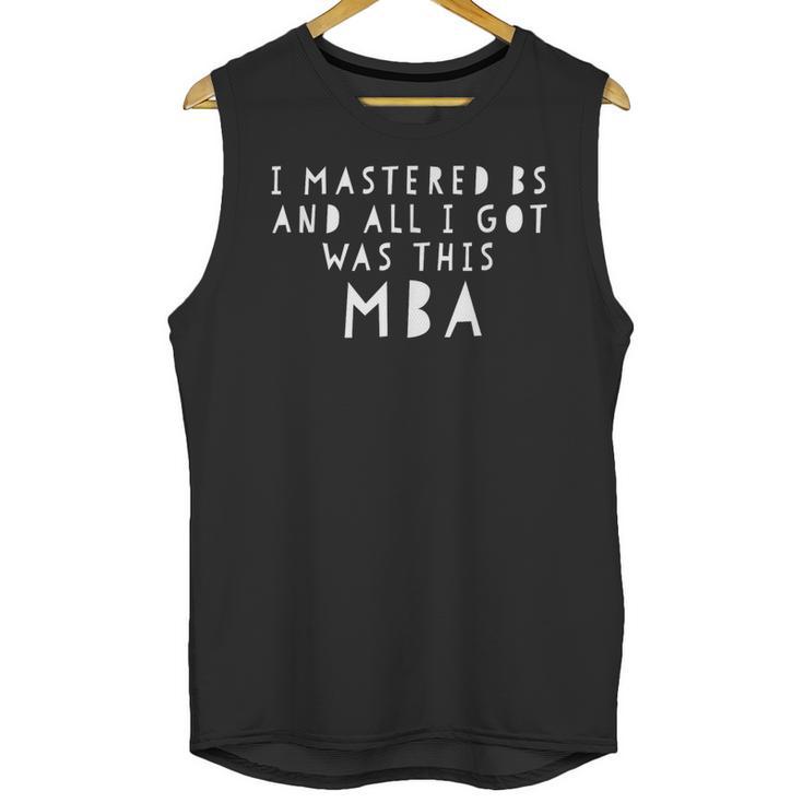 MBA Graduate T Shirt For Graduation Congrats Grad Unisex Tank Top