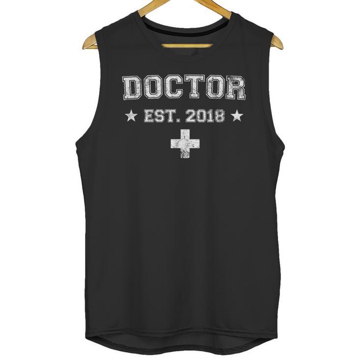 Medical Student Graduation T Shirt Doctor Est 2018 Unisex Tank Top