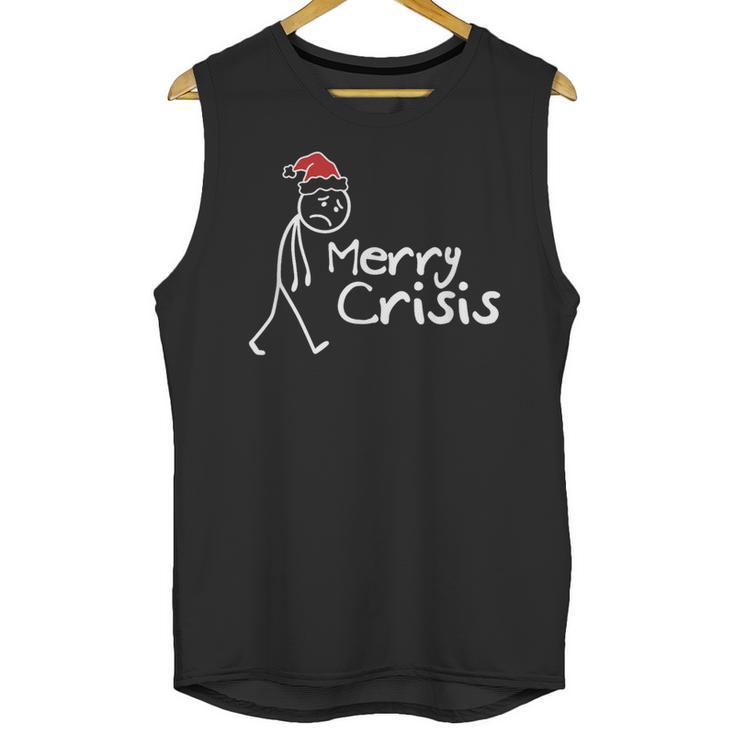 Merry Crisis Christmas Introvert Unisex Tank Top