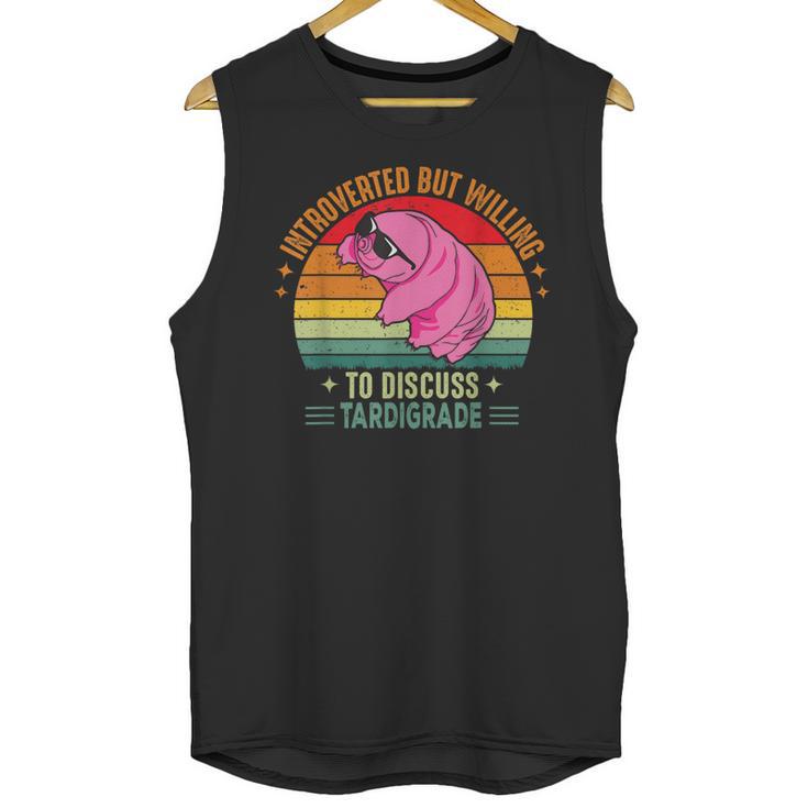 Microbiology Science Nerd STEM Introvert Tardigrades Lover Unisex Tank Top