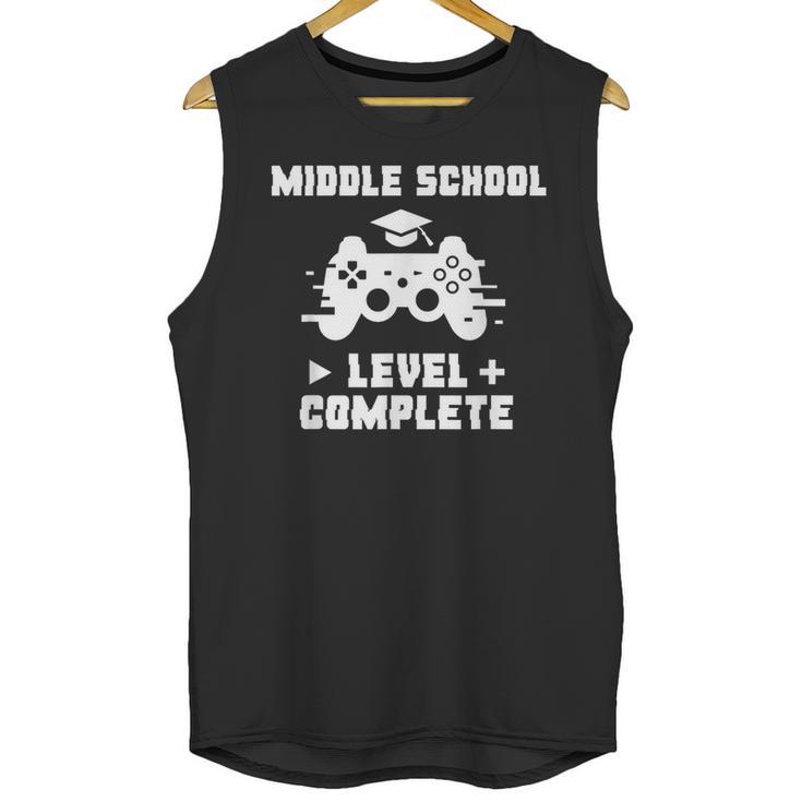 Middle School Level Complete Video Gamer Graduation Unisex Tank Top