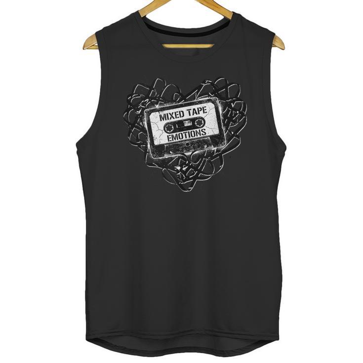 Mixed Tape Emotions Music Lover Nostalgia Quote Unisex Tank Top