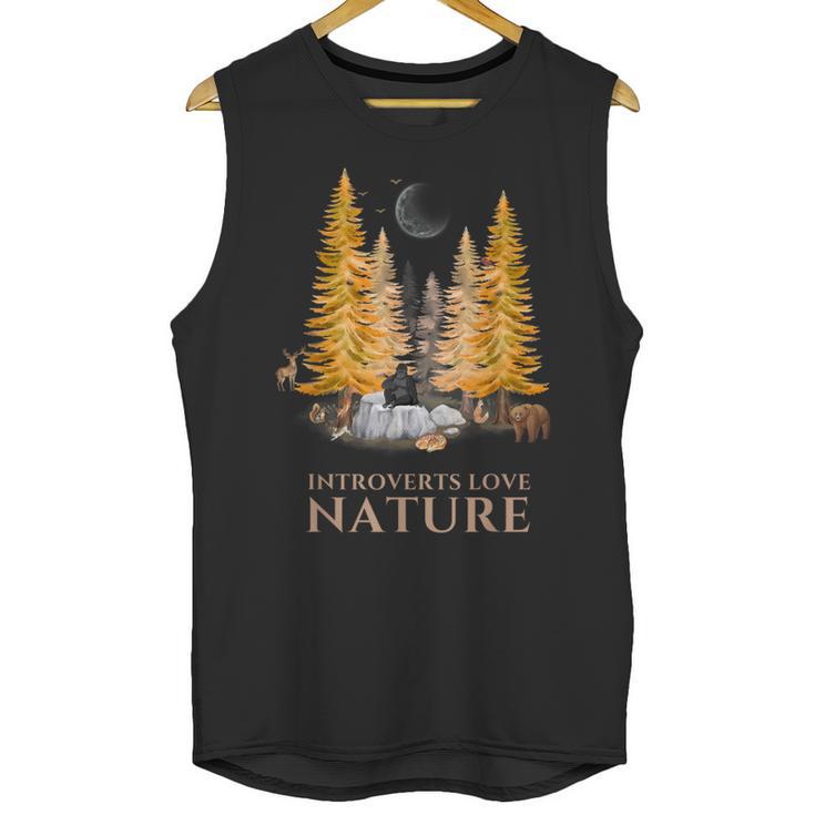 Nature Scene Tees For Introverts Quiet Escape Solitude Unisex Tank Top
